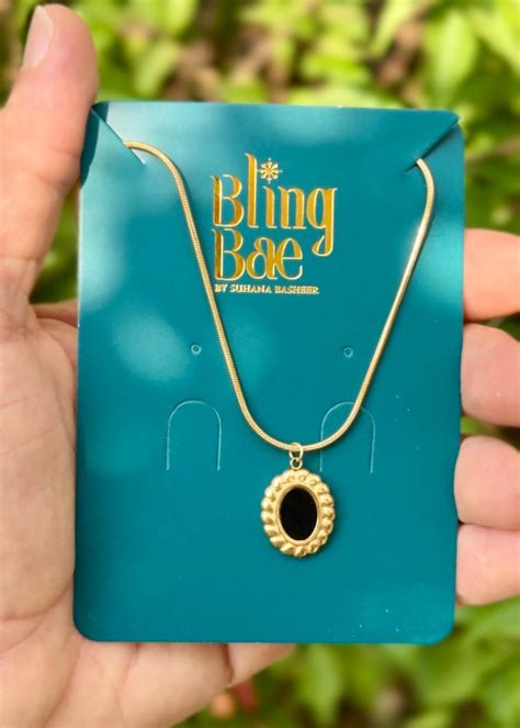 Noir Royale Pendant Necklace – Bling Bae