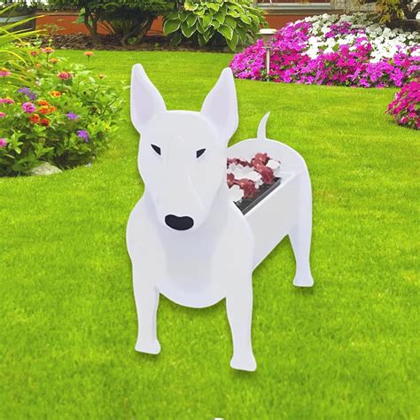 Amazon.com : strolfay Bull Terrier Dog Planter, Cute Animal Shaped ...