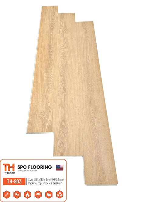 THFLOOR 5mm TH-901 SPC Vinyl Flooring With IXPE Underlay
