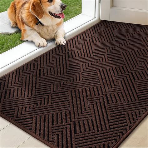 Amazon.com: YIHOUSE Indoor Door Mat 24" x 36", Non-Slip Washable ...
