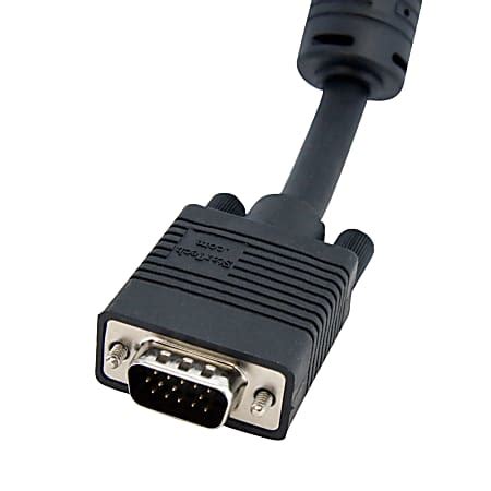 StarTech.com Coax High Res VGA Monitor extension Cable HD 15 M HD 15 F ...