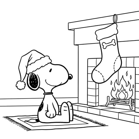 19 Snoopy Navidad Para Colorear - Pinta Relatos De Invierno