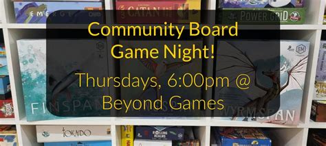 Community Board Game Night @ Beyond!, 84 Victoria Street , Bunbury, WA ...