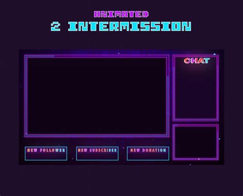 Buy Neon Retro Stream Overlay Pack Animated Twitch Screens Starting ...