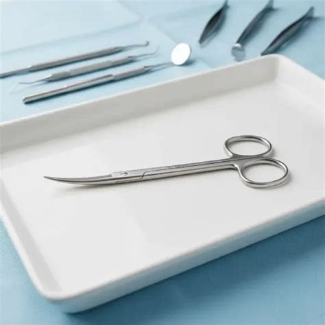 Tijera Para Encias Curva 12cm Corta Sutura - Compostela Argentina