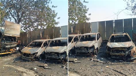 Mumbai Fire: 8–10 Vehicles Gutted At Illegal Parking Site In Govandi ...