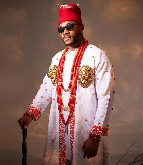 Luxury Igbo Groom Traditional Wedding 3pcs Beaded Suit: Men Wedding ...