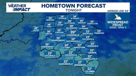 Frost Advisory Saturday into Sunday morning | Weather Impact Alert blog | whas11.com