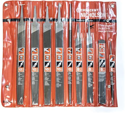 Nicholson 9 Pc. 6, 8"& 10" Maintenance File Set" - 22030NNN, Multi, One ...