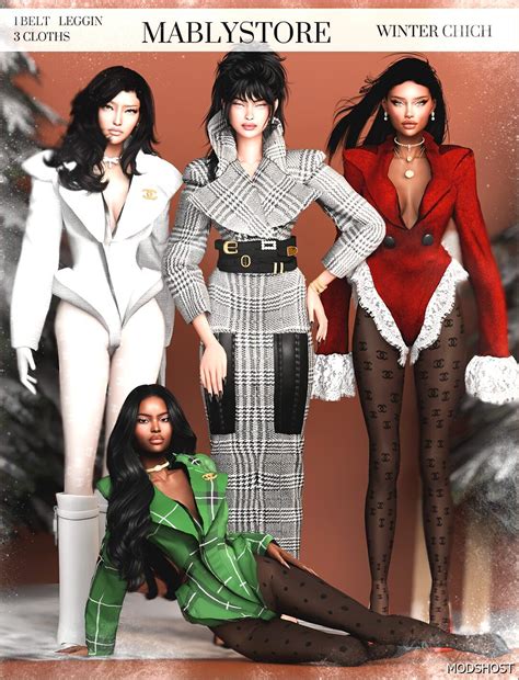 Winter Chique Sims 4 Clothing Mod - ModsHost