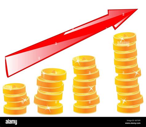 Stack coins line illustration hi-res stock photography and images - Alamy
