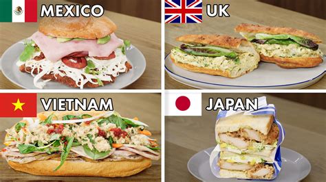 13 chefs from 13 countries make sandwiches