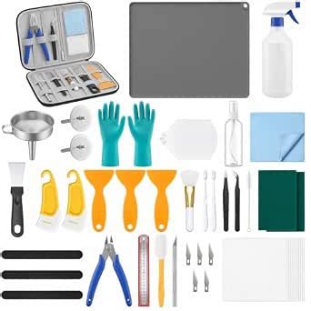 Thenshop Kit de herramientas de impresión 3D de resina de 59 piezas ...