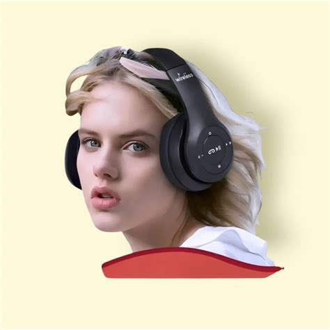 house of common Folding Bluetooth Headset with Impactful Bass Response ...