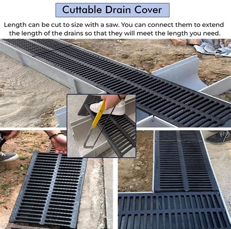 Drain Covers Hemobllo Plastic Drain Grate Cover - High Load Capacity ...