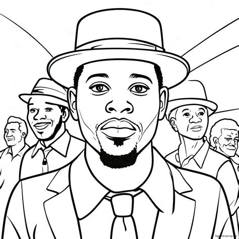 Black People Coloring Page (65812-52904)
