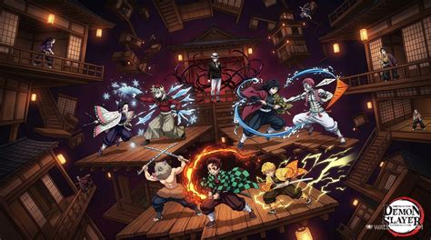 Infinity castle arc demon slayer anime 4k pc wallpaper