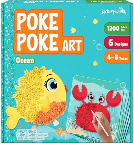 jackinthebox Poke Poke Art – Ocean Theme, Mess-Free Fabric Art and ...