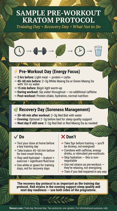 Kratom for Working Out: Best Pre-Workout Strains & Timing