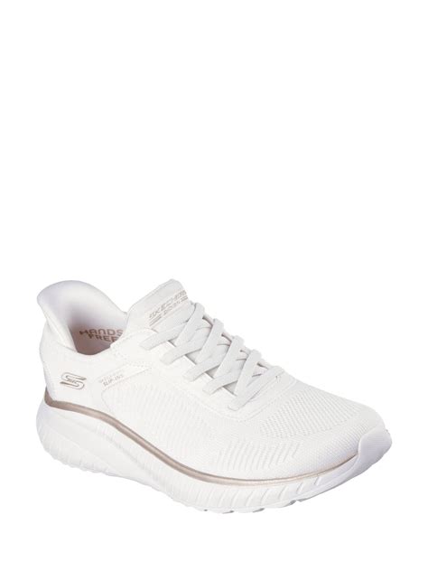 Buy Skechers White Slip-ins Bobs Squad Chaos Current Muse Trainers from ...