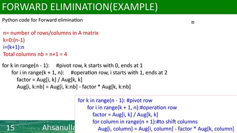 Gauss Method of Numerical Analysis for engineering students | PPTX