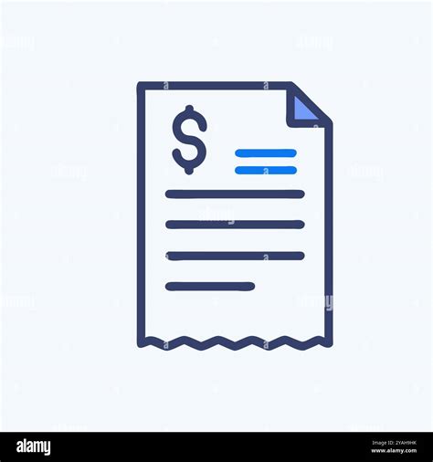 Invoice document icon Stock Vector Images - Alamy