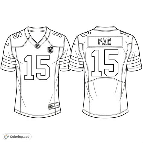 Football Jersey 'Parr 15' - Coloring.app