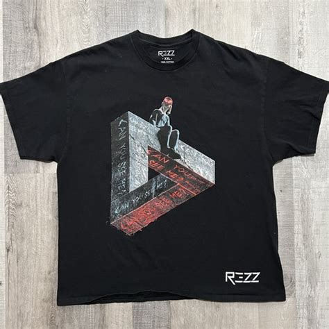Rezz Can You See Me Official Album Shirt Black 2XL EDM Electronic ...