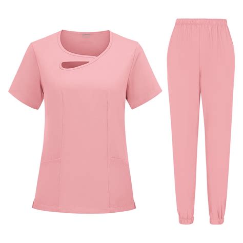 Fgvctg Women Scrubs Sets Plus Size Nursing Top Petite V Neck Yoga Scrub ...