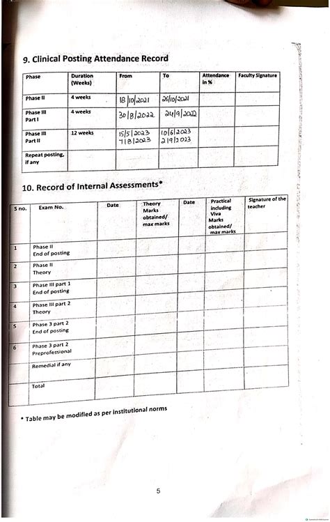 OBG 2nd Year Clinical Posting Attendance & Competency Log Book - Studocu