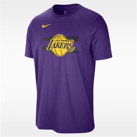 T-shirt Los Angeles Lakers Courtside Nike NBA för män. Nike SE