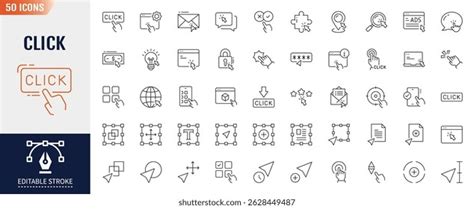 130+ Thousand Cursor Line Icon Set Royalty-Free Images, Stock Photos ...