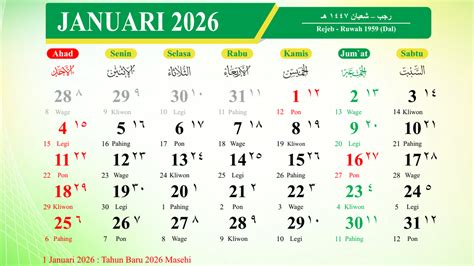 Kalender Hijriah 1447 - 1448 H : Jadwal Puasa dan Hari Raya
