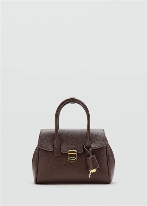 Medium city handbag with flap - Women | MANGO Hong Kong SAR of China