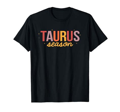 Colorful Taurus Season Zodiac Astrology T-Shirt for April and May ...
