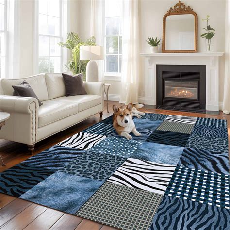 Animal Print Large Area Rugs 8x10 ft Rustic Leopard Zebra Tiger Stripes ...