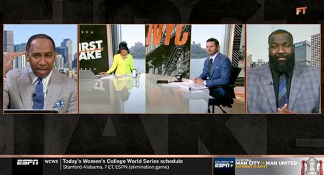 Stephen A. Smith begs for headache medication live on air after hearing Molly Qerim 'screeching ...