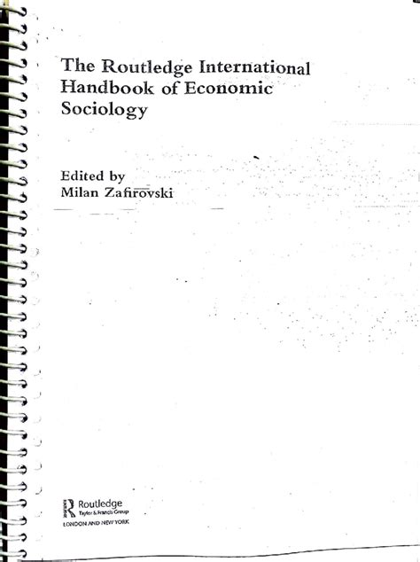 Conception and Definition of Economic Sociology (ECO 101) - Studocu