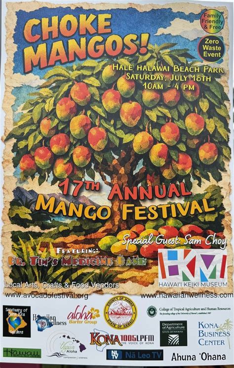 17th Annual Mango Festival , Hale Halawai, Kailua-kona, 18 July 2026 ...