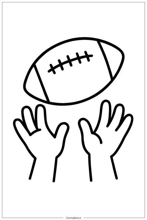 Football Flag Touch Coloring Page (Free PDF&PNG Printable)