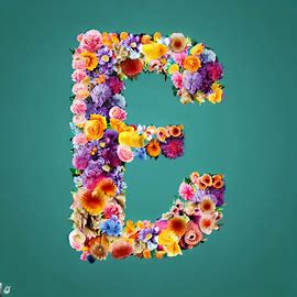 Imagine a font made entirely of flowers. Image 2 of 4