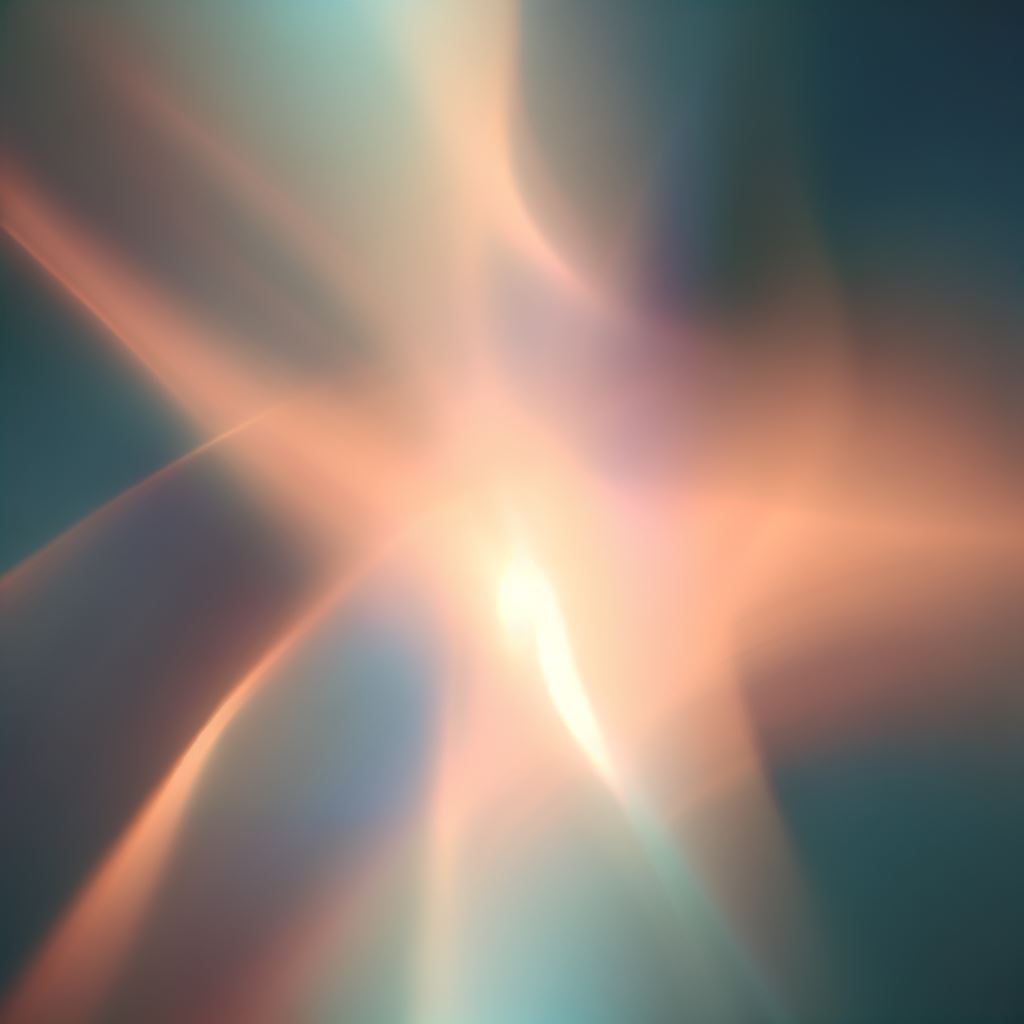 Create an abstract representation of the diffusion of light.