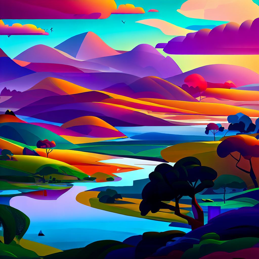 Illustrate a bing wallpaper that features colorful landscapes from different parts of the world.