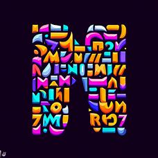 Create an image of all 26 letters of the alphabet in a unique and creative way