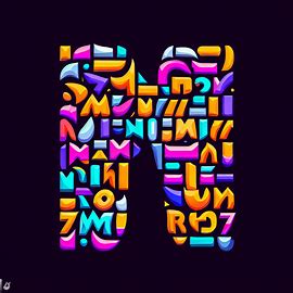 Create an image of all 26 letters of the alphabet in a unique and creative way. Image 1 of 4