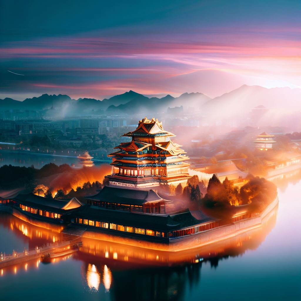 Create an image of Beijing that showcases the city's beauty and vibrant culture.
