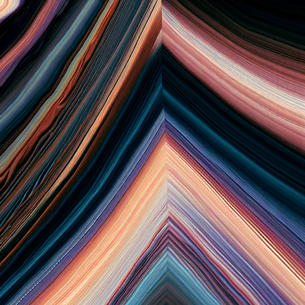 Create an image of a perpendicular mountain range with striking colors and patterns.