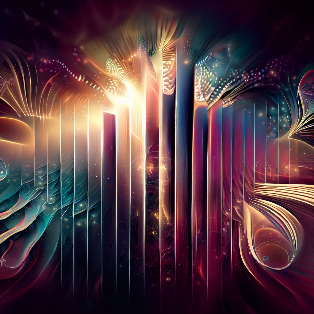 Transform a simple histogram into a stunning work of art with intricate details, dynamic graphics, and captivating shapes and forms.