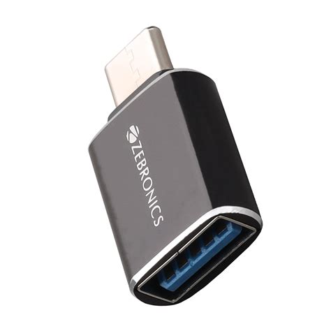 ZEBRONICS ATC1 USB Type A to Type C Converter, USB 3.0, High-Speed Data ...