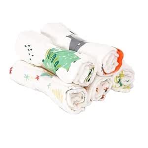 BABY STATION Organic Soft Muslin Cotton Baby Swaddle Wraps – Breathable ...